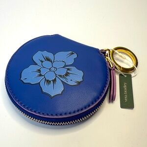 Vera Bradley ultramarine Round Zip Pouch NWT